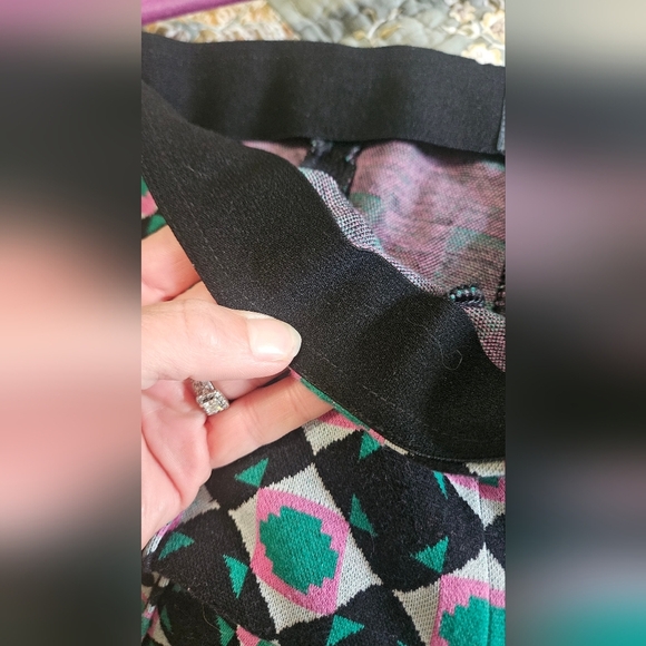 Anthropologie MAEVE The Margot Kick-Flare Cropped Pants In Geo Print. XS - Picture 12 of 14